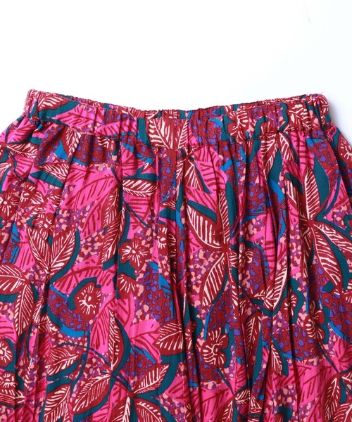 リルニーナのアフリカン総柄ギャザースカート lil nina（リルニーナ）の「＜MADE IN INDIA＞アフリカン総柄