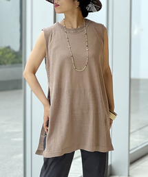 IENA LA BOUCLE リネンニットノースリーブプルオーバー