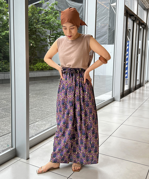 IENA LA BOUCLE(イエナラブークル)の「IENA LA BOUCLE リネンニットノースリーブプルオーバー(ニット/セーター・レディース・ベージュ/カーキ・FREE)」の9枚目の写真