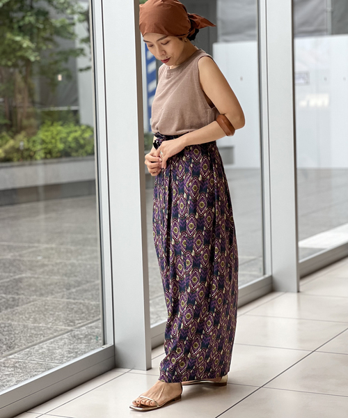 IENA LA BOUCLE(イエナラブークル)の「IENA LA BOUCLE リネンニットノースリーブプルオーバー(ニット/セーター・レディース・ベージュ/カーキ・FREE)」の10枚目の写真
