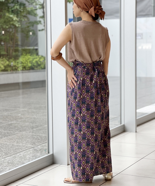 IENA LA BOUCLE(イエナラブークル)の「IENA LA BOUCLE リネンニットノースリーブプルオーバー(ニット/セーター・レディース・ベージュ/カーキ・FREE)」の11枚目の写真