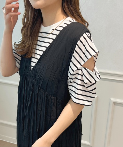 apres jour（アプレジュール）の「アソートオープンショルダートップス【ZOZOTOWN限定アイテム】（Tシャツ/カットソー・レディース・オフホワイト/ライトピンク/その他・フリー/X-LARGE）」の3枚目の写真