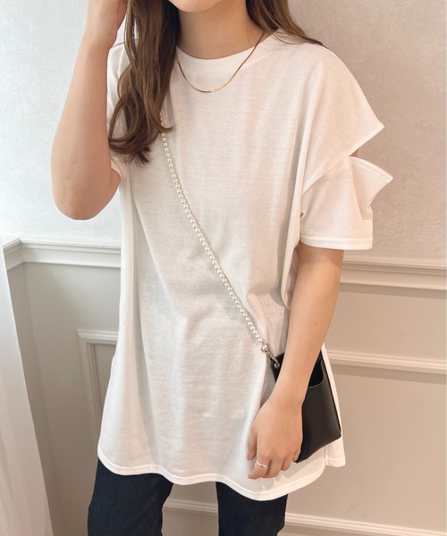 apres jour（アプレジュール）の「アソートオープンショルダートップス【ZOZOTOWN限定アイテム】（Tシャツ/カットソー・レディース・オフホワイト/ライトピンク/その他・フリー/X-LARGE）」の8枚目の写真