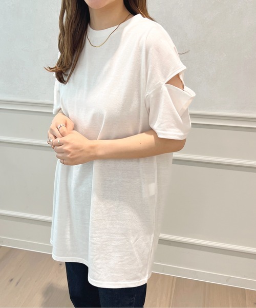 apres jour（アプレジュール）の「アソートオープンショルダートップス【ZOZOTOWN限定アイテム】（Tシャツ/カットソー・レディース・オフホワイト/ライトピンク/その他・フリー/X-LARGE）」の11枚目の写真