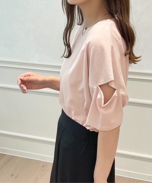 apres jour（アプレジュール）の「アソートオープンショルダートップス【ZOZOTOWN限定アイテム】（Tシャツ/カットソー・レディース・オフホワイト/ライトピンク/その他・フリー/X-LARGE）」の14枚目の写真