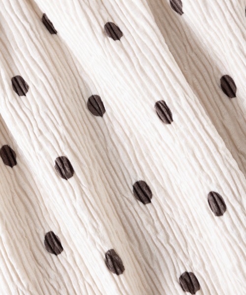 trois lapins kp（トロワラパンケーピー）の「畦Wフェイスワンピース(100～130cm)（ワンピース・キッズ・ブラック/ベージュ・100cm/110cm/120cm/130cm）」の12枚目の写真