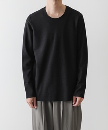 ATTACHMENT | ウール・シルク インターロック カットオフ TEE  /  WO/SI INTERLOCK CUT OFF L/S TEE(Tシャツ/カットソー)