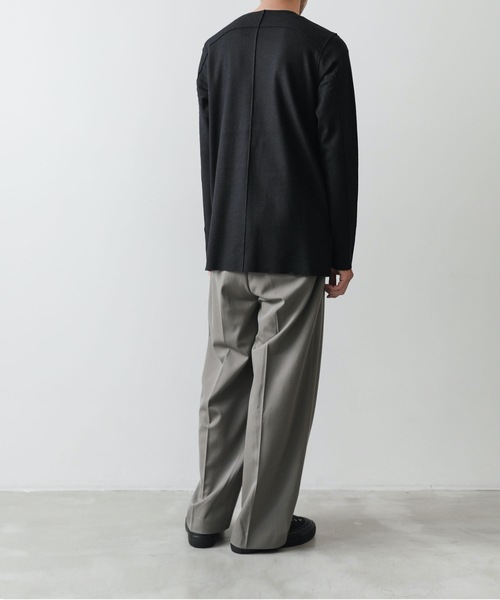 ATTACHMENT(アタッチメント)の「ウール・シルク インターロック カットオフ TEE / WO/SI INTERLOCK CUT OFF L/S TEE(Tシャツ/カットソー・メンズ・ダークグレー/グレー系その他/ライトベージュ・1/2/3)」の13枚目の写真