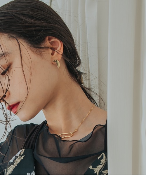 SYKIA（シキア）の「Crescent Moon Pierce（ピアス（両耳用））」 - WEAR
