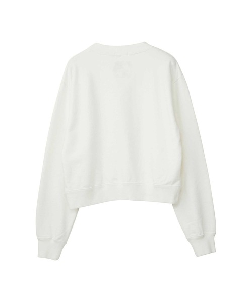 HYSTERIC GLAMOUR(ヒステリックグラマー)の「NIAGARA/STRONGER THAN YOURS BACK ショートスウェット(スウェット・レディース・グレー/ブラック/ホワイト・FREE)」の4枚目の写真