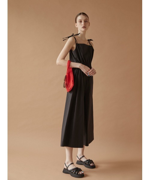 AMAIL（アマイル）の「Back open cami coveralls（サロペット/オーバーオール・レディース・ホワイト/ブラック・FREE）」の14枚目の写真