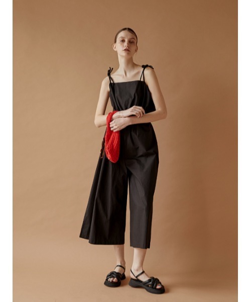 AMAIL（アマイル）の「Back open cami coveralls（サロペット/オーバーオール・レディース・ホワイト/ブラック・FREE）」の7枚目の写真