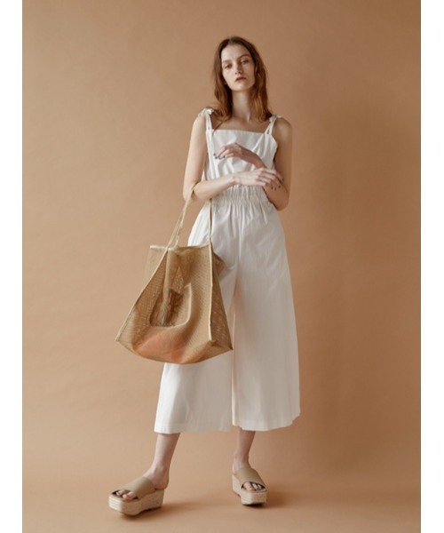 AMAIL（アマイル）の「Back open cami coveralls（サロペット/オーバーオール・レディース・ホワイト/ブラック・FREE）」の20枚目の写真