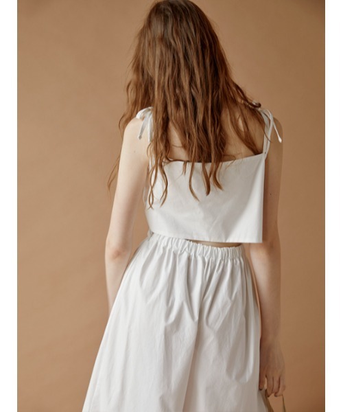 AMAIL（アマイル）の「Back open cami coveralls（サロペット/オーバーオール・レディース・ホワイト/ブラック・FREE）」の15枚目の写真