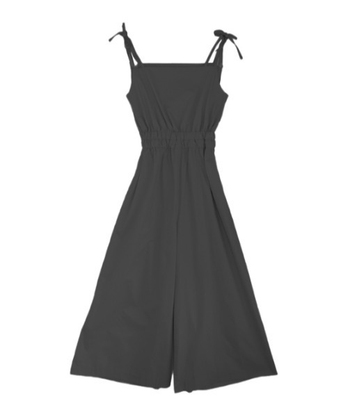 AMAIL（アマイル）の「Back open cami coveralls（サロペット/オーバーオール・レディース・ホワイト/ブラック・FREE）」の6枚目の写真