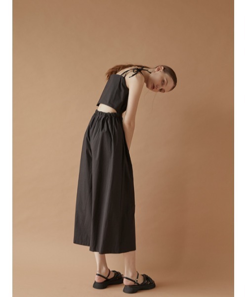 AMAIL（アマイル）の「Back open cami coveralls（サロペット/オーバーオール・レディース・ホワイト/ブラック・FREE）」の16枚目の写真