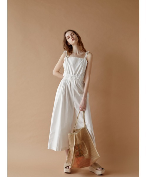 AMAIL（アマイル）の「Back open cami coveralls（サロペット/オーバーオール・レディース・ホワイト/ブラック・FREE）」の22枚目の写真