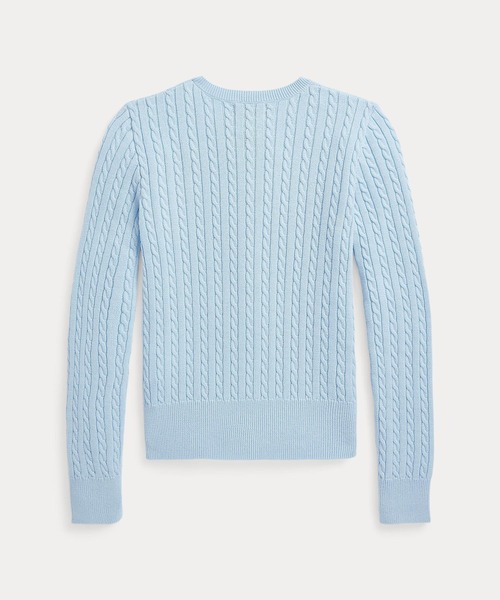 POLO RALPH LAUREN CHILDRENSWEAR（ポロ ラルフ ローレン チルドレンズウェア）の「ミニケーブル コットン カーディガン（カーディガン/ボレロ・キッズ・ブルー・S/M/L/XL）」の4枚目の写真