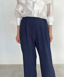 PICCIN | フロッキードットストレッチワイドパンツ(その他パンツ)