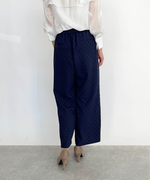 PICCIN(ピッチン)の「フロッキードットストレッチワイドパンツ(その他パンツ・レディース・ブラック/ネイビー・M)」の14枚目の写真