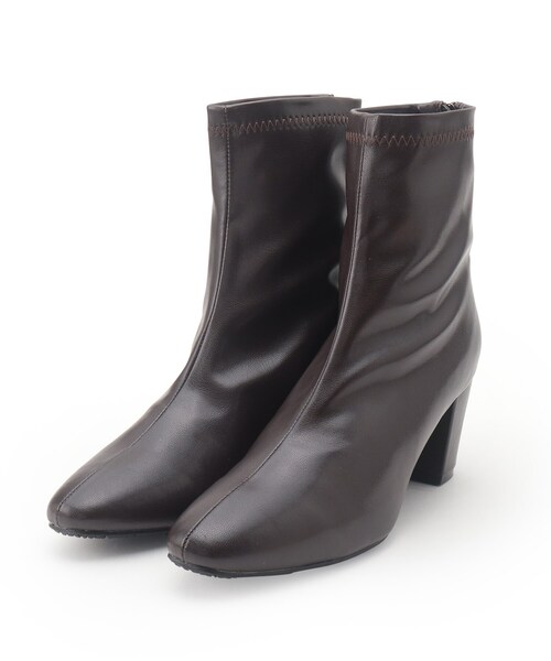 SHOO・LA・RUE（シューラルー）の「◆やわらか素材で楽ちんのストレッチブーツ（ブーツ・レディース・ブラック/ベージュ/アイボリー/ブラウン系・35/45/25）」の3枚目の写真