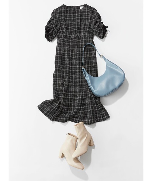 SHOO・LA・RUE（シューラルー）の「◆やわらか素材で楽ちんのストレッチブーツ（ブーツ・レディース・ブラック/ベージュ/アイボリー/ブラウン系・35/45/25）」の15枚目の写真