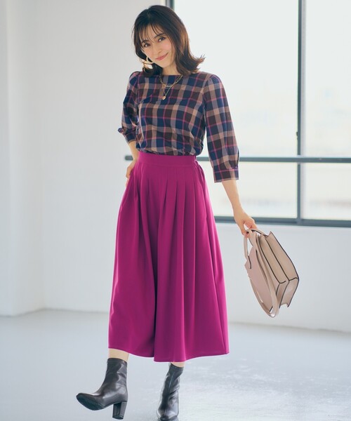 SHOO・LA・RUE（シューラルー）の「◆やわらか素材で楽ちんのストレッチブーツ（ブーツ・レディース・ブラック/ベージュ/アイボリー/ブラウン系・35/45/25）」の20枚目の写真