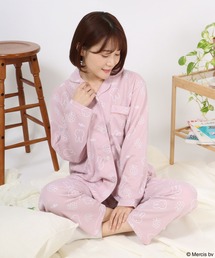 Miffy（ ミッフィー）の「Miffy（ミッフィー）キャラクター総柄シャツパジャマ/ルームウェア/セットアップ（ルームウェア/パジャマ）」