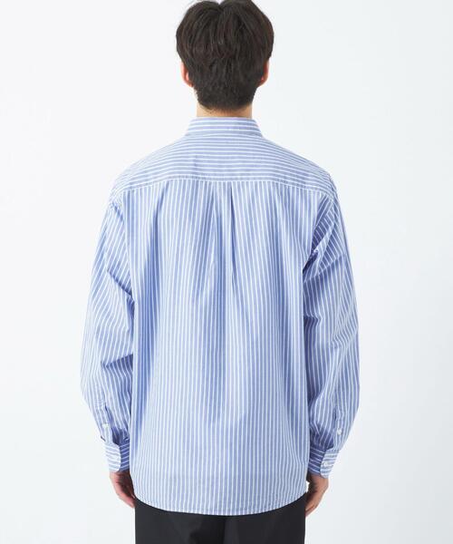 green label relaxing（グリーンレーベルリラクシング）の「パターンストライプ ジャストルーズ  シャツ（シャツ/ブラウス・メンズ・ライトブルー/ナチュラル/ケリー/ロイヤルブルー・S/M/L/XL）」の7枚目の写真