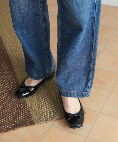 URBAN RESEARCH DOORS(アーバンリサーチドアーズ)の「エナメルバレエシューズ(バレエシューズ・レディース・ブラック/オレンジ系その他・37/38/36)」の6枚目の写真