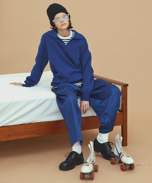 EDIT Gris（エディットグリ）の「カラーサーカスパンツ（その他パンツ・レディース・チャコールグレー/ベージュ/ブルー・FREE）」の7枚目の写真