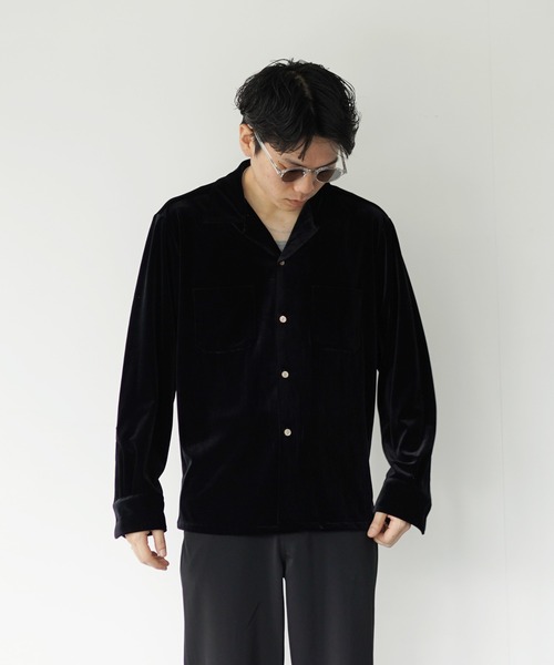 KAIKO（カイコー）の「KAIKO VELVET OPEN COLLAR SHIRT（シャツ