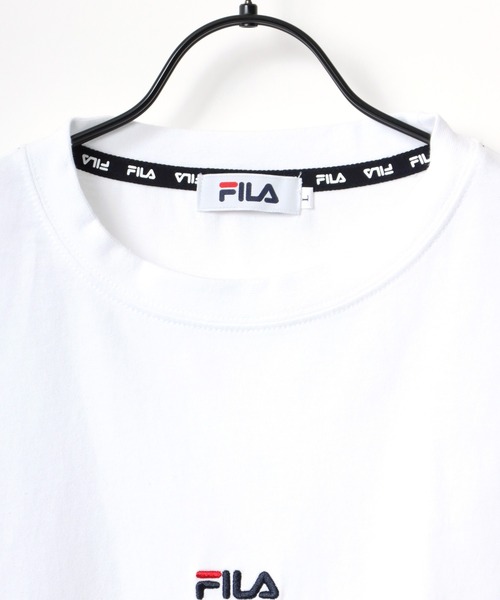 FILA(フィラ)の「FILA/フィラ 別注 ビッグシルエット ロゴ ワンポイント刺繍 袖プリント/バイカラー ロングスリーブTシャツ/レディース メンズ ロンT(Tシャツ/カットソー・メンズ・ホワイト/ブラック/ダークグリーン/ベージュ系その他/グリーン系その他/パープル系その他・LL/M/L)」の14枚目の写真