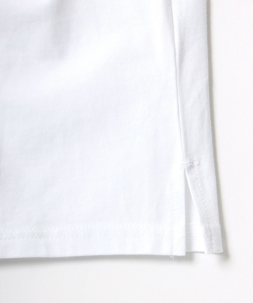 FILA(フィラ)の「FILA/フィラ 別注 ビッグシルエット ロゴ ワンポイント刺繍 袖プリント/バイカラー ロングスリーブTシャツ/レディース メンズ ロンT(Tシャツ/カットソー・メンズ・ホワイト/ブラック/ダークグリーン/ベージュ系その他/グリーン系その他/パープル系その他・LL/M/L)」の18枚目の写真