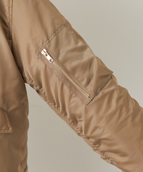 Omekashi（オメカシ）の「リバーシブルMA-1（MA-1・レディース・ブラウン/ベージュ・FREE）」の12枚目の写真