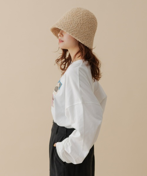 MERLOT(メルロー)の「パグロンT(Tシャツ/カットソー・レディース・ホワイト/ブラック・FREE)」の5枚目の写真