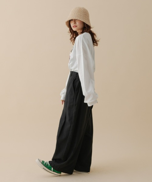 MERLOT(メルロー)の「パグロンT(Tシャツ/カットソー・レディース・ホワイト/ブラック・FREE)」の10枚目の写真