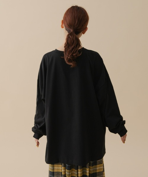 MERLOT(メルロー)の「パグロンT(Tシャツ/カットソー・レディース・ホワイト/ブラック・FREE)」の18枚目の写真