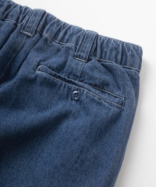 make a ray!（メイク ア レイ！）の「センタープレス デニムワイド チノパンツ/ワイドテーパード/ワイドシルエット（デニムパンツ・メンズ・ブラック/インディゴブルー/ライトインディゴブルー・M/L）」の8枚目の写真