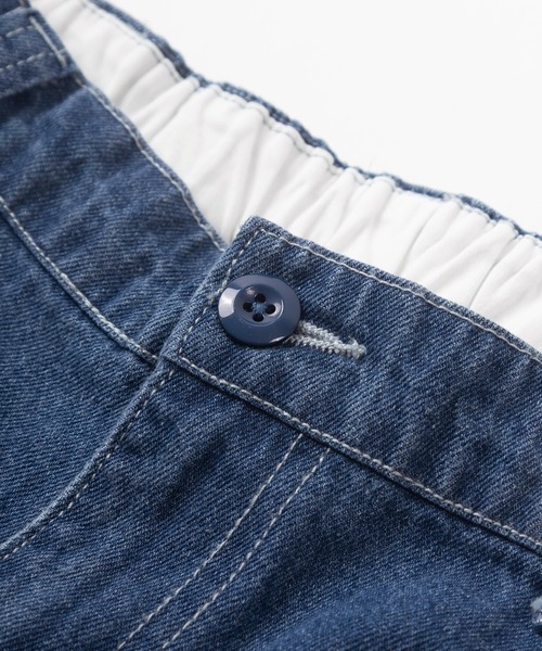 make a ray!（メイク ア レイ！）の「センタープレス デニムワイド チノパンツ/ワイドテーパード/ワイドシルエット（デニムパンツ・メンズ・ブラック/インディゴブルー/ライトインディゴブルー・M/L）」の10枚目の写真