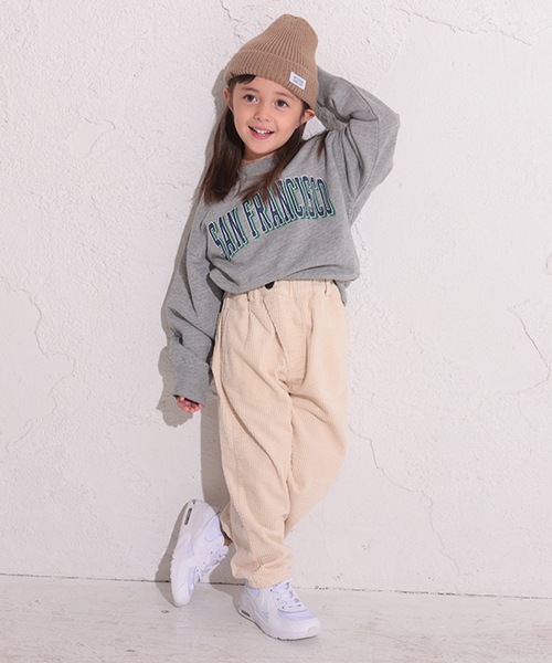 Ocean&Ground（オーシャン&グラウンド）の「カレッジロゴBIGスウェット（80～140cm）（スウェット・キッズ・パープル/グレー/グリーン・90/100/110/120/80/130/95/140）」の9枚目の写真