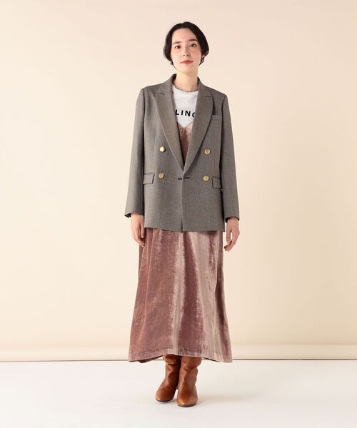 ☆ノーリーズ☆ウールライクジャケットブラウン36 NOLLEY'S