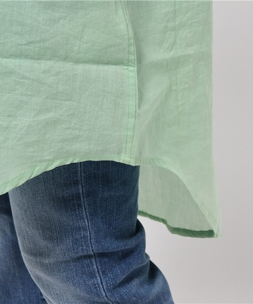 チャイハネ（チャイハネ）の「【チャイハネ】3トーンカラーグラデーションロングシャツ（シャツ/ブラウス・レディース・ブルー/イエロー/ピンク・FREE）」の11枚目の写真