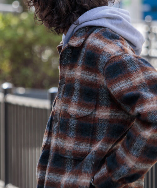 PENDLETON(ペンドルトン)の「【PENDLETON/ペンドルトン】スライバーCPO ニットジャケット チェック柄(ブルゾン・メンズ・ホワイト系その他2/ブルー系その他7・M/L)」の15枚目の写真