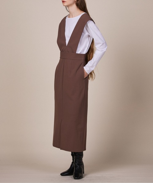 ReNorm（リノーム）の「2WAYジャンパースカート（ジャンパースカート・レディース・ブラック/モカ・S/M）」の10枚目の写真