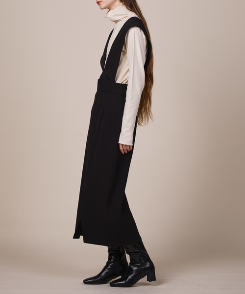 ReNorm（リノーム）の「2WAYジャンパースカート（ジャンパースカート・レディース・ブラック/モカ・S/M）」の13枚目の写真