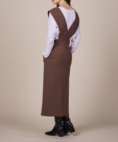 ReNorm（リノーム）の「2WAYジャンパースカート（ジャンパースカート・レディース・ブラック/モカ・S/M）」の16枚目の写真