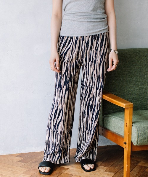 Flugge（フラッジー）の「nuance pattern PT/ニュアンスパターンパンツ（その他パンツ・レディース・グレー/ネイビー系・FREE）」の2枚目の写真