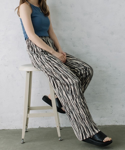 Flugge（フラッジー）の「nuance pattern PT/ニュアンスパターンパンツ（その他パンツ・レディース・グレー/ネイビー系・FREE）」の12枚目の写真