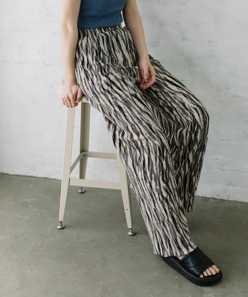 Flugge（フラッジー）の「nuance pattern PT/ニュアンスパターンパンツ（その他パンツ・レディース・グレー/ネイビー系・FREE）」の13枚目の写真